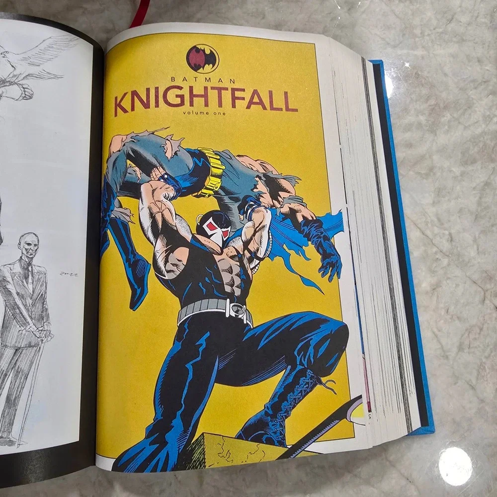 DC Comics Batman Knightfall Custom Bound Vol 1 2 Hardcover Set. One of a kind